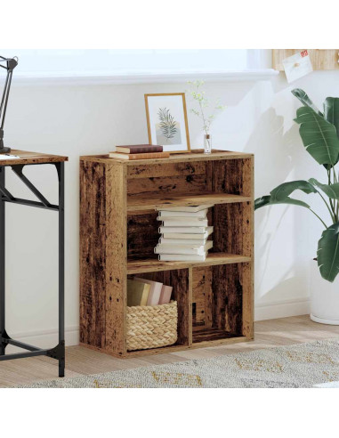 Libreria Legno Antico 60x30x71,5 cm in Legno Multistrato