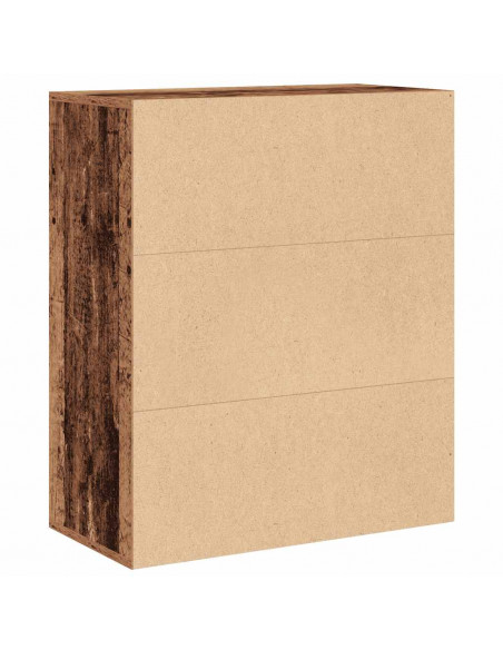 Libreria Legno Antico 60x30x71,5 cm in Legno Multistrato