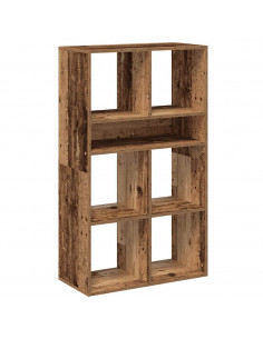 Libreria Legno Antico 66x31x112 cm in Legno Multistrato