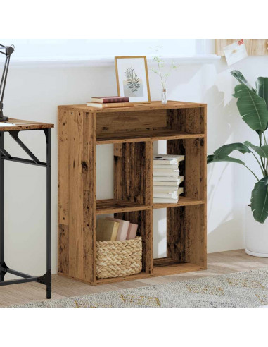 Libreria Legno Antico 66x31x80 cm in Legno Multistrato