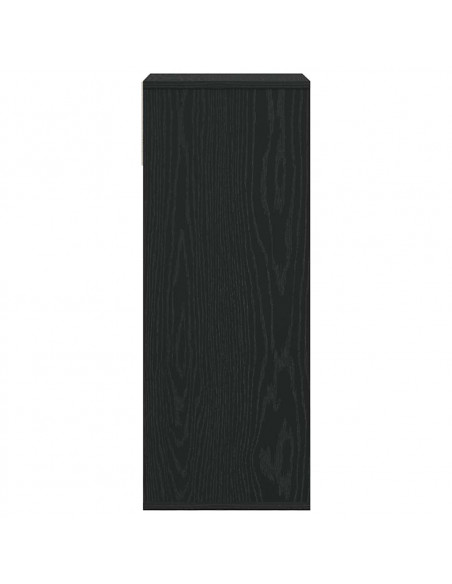 Libreria Nera 34x31x80 cm in Legno Multistrato