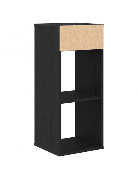 Libreria Nera 34x31x80 cm in Legno Multistrato