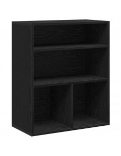 Libreria Nera 60x30x71,5 cm in Legno Multistrato