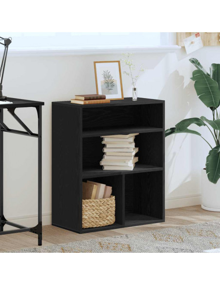Libreria Nera 60x30x71,5 cm in Legno Multistrato