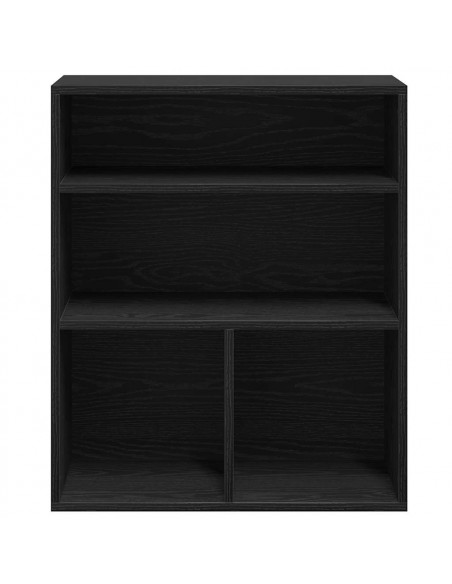 Libreria Nera 60x30x71,5 cm in Legno Multistrato