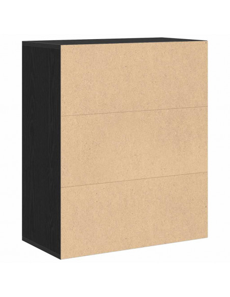 Libreria Nera 60x30x71,5 cm in Legno Multistrato