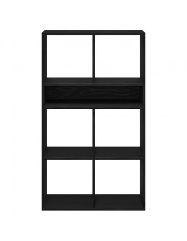 Libreria Nera 66x31x112 cm in Legno Multistrato