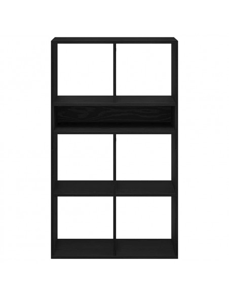 Libreria Nera 66x31x112 cm in Legno Multistrato