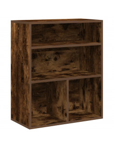 Libreria Rovere Fumo 60x30x71,5 cm in Legno Multistrato