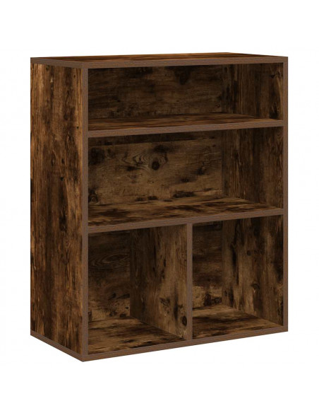 Libreria Rovere Fumo 60x30x71,5 cm in Legno Multistrato