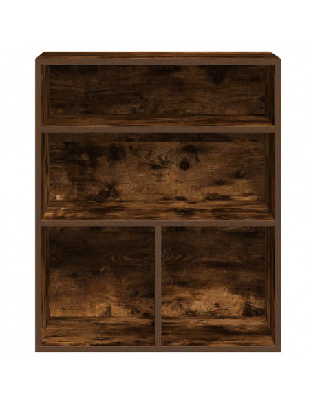 Libreria Rovere Fumo 60x30x71,5 cm in Legno Multistrato