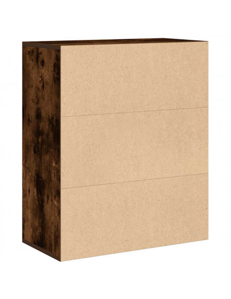 Libreria Rovere Fumo 60x30x71,5 cm in Legno Multistrato