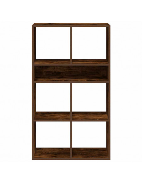 Libreria Rovere Fumo 66x31x112 cm in Legno Multistrato