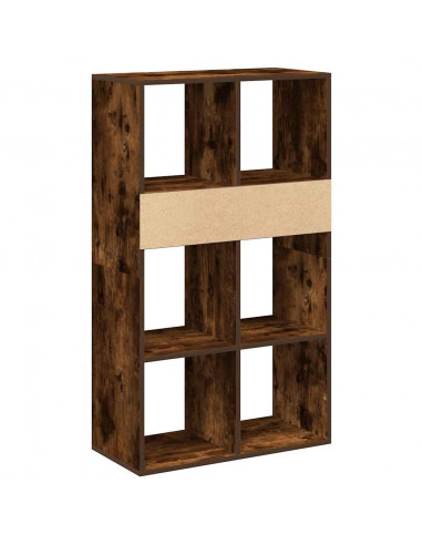 Libreria Rovere Fumo 66x31x112 cm in Legno Multistrato