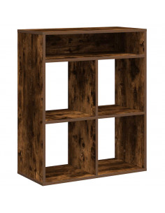 Libreria Rovere Fumo 66x31x80 cm in Legno Multistrato