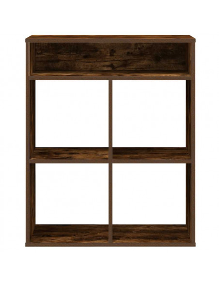 Libreria Rovere Fumo 66x31x80 cm in Legno Multistrato