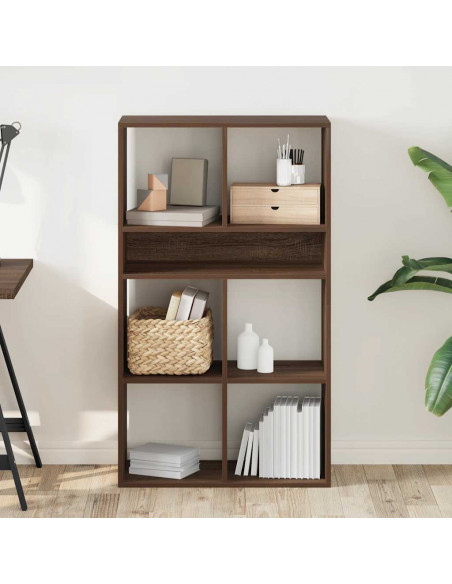 Libreria Rovere Marrone 66x31x112 cm in Legno Multistrato