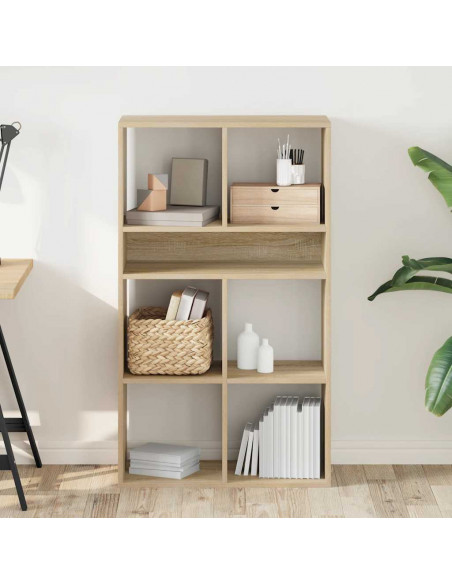 Libreria Rovere Sonoma 66x31x112 cm in Legno Multistrato
