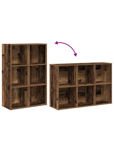 Libreria/Credenza Legno Antico 66x30x98 cm Legno Multistrato