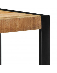 Mensola da Parete 35x35x100cm in Legno Massello di Mango Grezzo