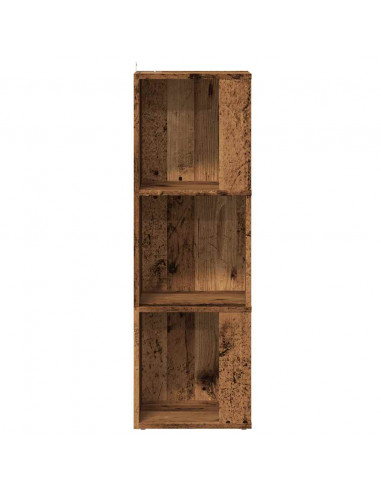 Mobile Angolare Legno Antico 33x33x100 cm Legno Multistrato
