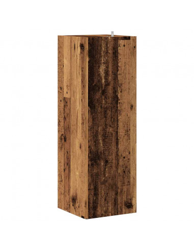 Mobile Angolare Legno Antico 33x33x100 cm Legno Multistrato