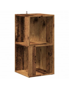 Mobile Angolare Legno Antico 33x33x67 cm in Truciolato