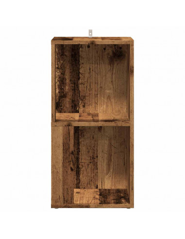 Mobile Angolare Legno Antico 33x33x67 cm in Truciolato