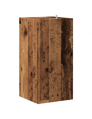 Mobile Angolare Legno Antico 33x33x67 cm in Truciolato