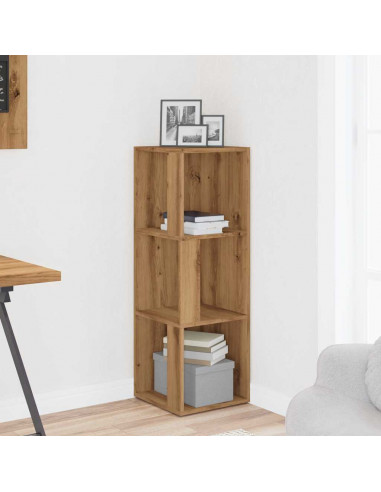 Mobile Angolare Rovere Artigianale 33x33x100 cm in Truciolato