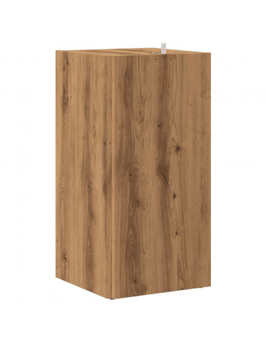 Mobile Angolare Rovere Artigianale 33x33x67 cm in Truciolato