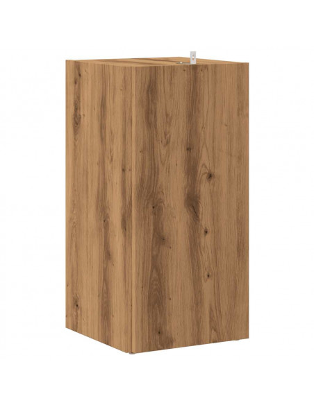 Mobile Angolare Rovere Artigianale 33x33x67 cm in Truciolato