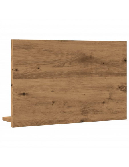 Mobile Bagno Specchio Rovere Artigianale 60x11x37 cm Truciolato