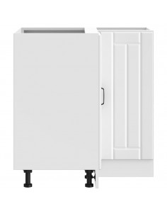 Mobile Base ad Angolo Cucina Lucca Bianco in Legno Multistrato