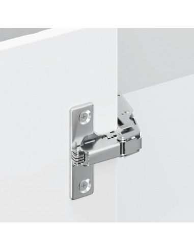 Mobile Base ad Angolo Cucina Lucca Bianco Lucido in Truciolato