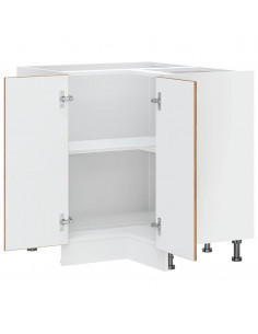 Mobile Base ad Angolo Cucina Lucca Legno Antico in Truciolato