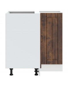 Mobile Base ad Angolo Cucina Lucca Rovere Fumo in Truciolato