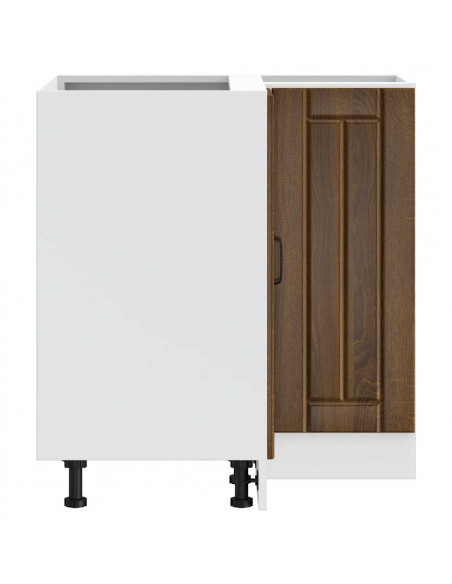 Mobile Base ad Angolo Cucina Lucca Rovere Marrone in Truciolato