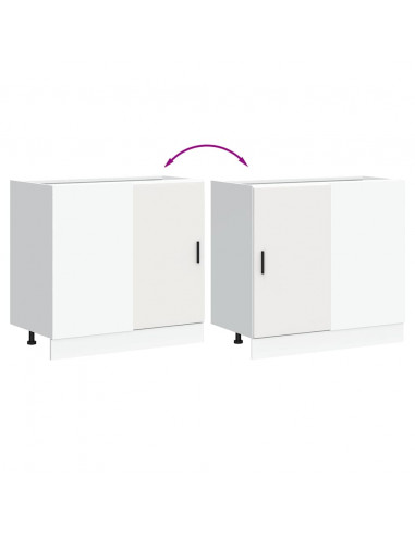 Mobile Base Lavello Bianco in Legno Multistrato