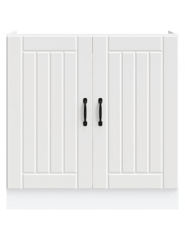 Mobile Base Lavello Lucca Bianco in Legno Multistrato