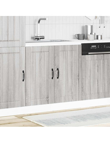 Mobile Base Lavello Lucca Grigio Sonoma in Legno Multistrato