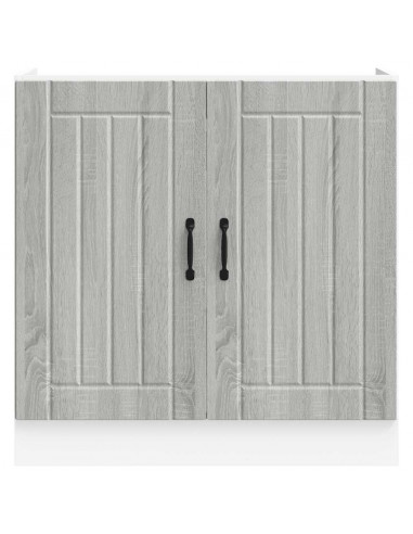 Mobile Base Lavello Lucca Grigio Sonoma in Legno Multistrato