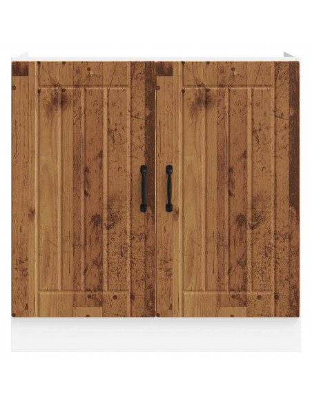 Mobile Base Lavello Lucca Legno Antico in Legno Multistrato