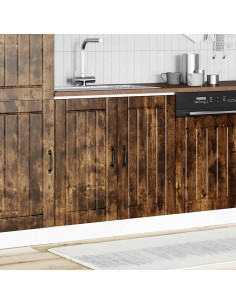 Mobile Base Lavello Lucca Rovere Fumo in Legno Multistrato 2