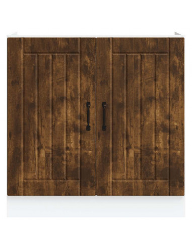 Mobile Base Lavello Lucca Rovere Fumo in Legno Multistrato