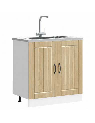 Mobile Base Lavello Lucca Rovere Sonoma in Legno Multistrato