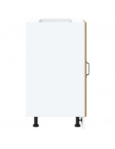 Mobile Base Lavello Rovere Artigianale in Legno Multistrato