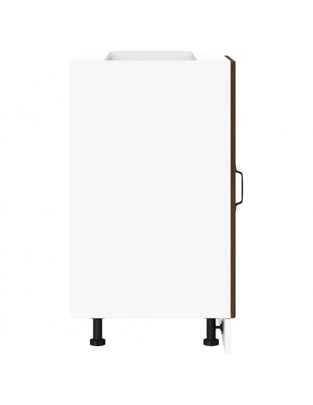 Mobile Base Lavello Rovere Marrone in Legno Multistrato