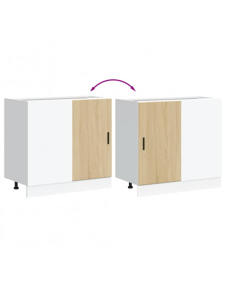 Mobile Base Lavello Rovere Sonoma in Legno Multistrato