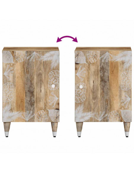 Mobile da Bagno 38x33,5x58 cm in Legno Massello di Mango